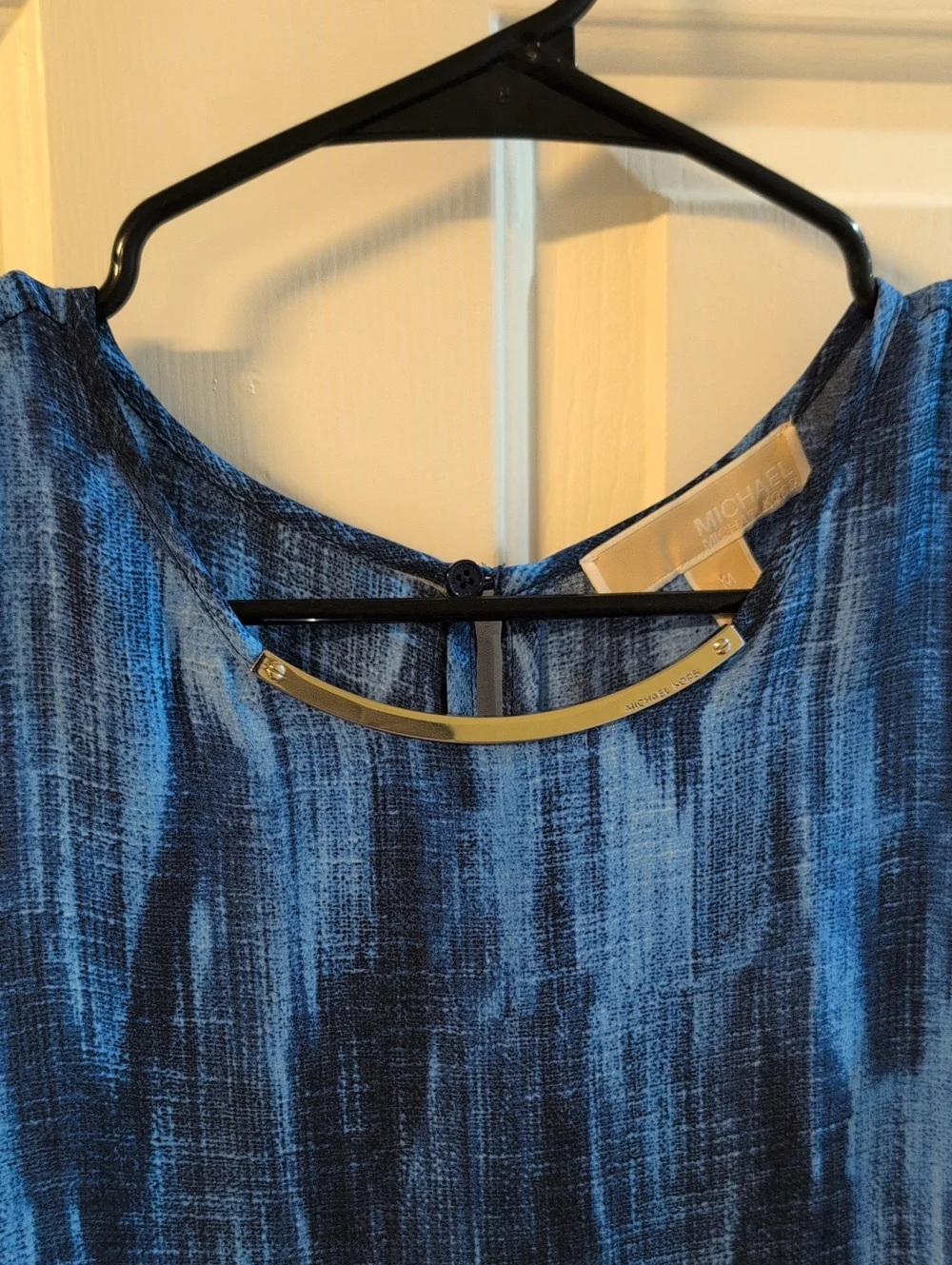 MK Sleeveless Blue Top